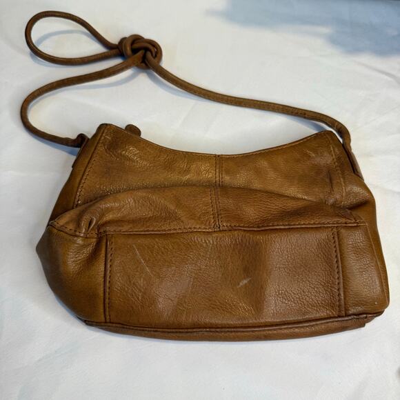 FOSSIL Vintage Brown Leather Small Crossbody Bag - Picture 4 of 8